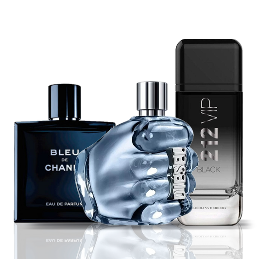 Sada 3 Parfémů | Bleu de Chanel + Diesel Only The Brava + 212 VIP Black