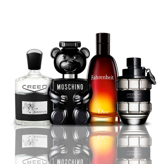 Sada 4 Parfémů | Creed Aventus + Fahrenheit + SpiceBomb + Toy Boy Moschino 100 ml